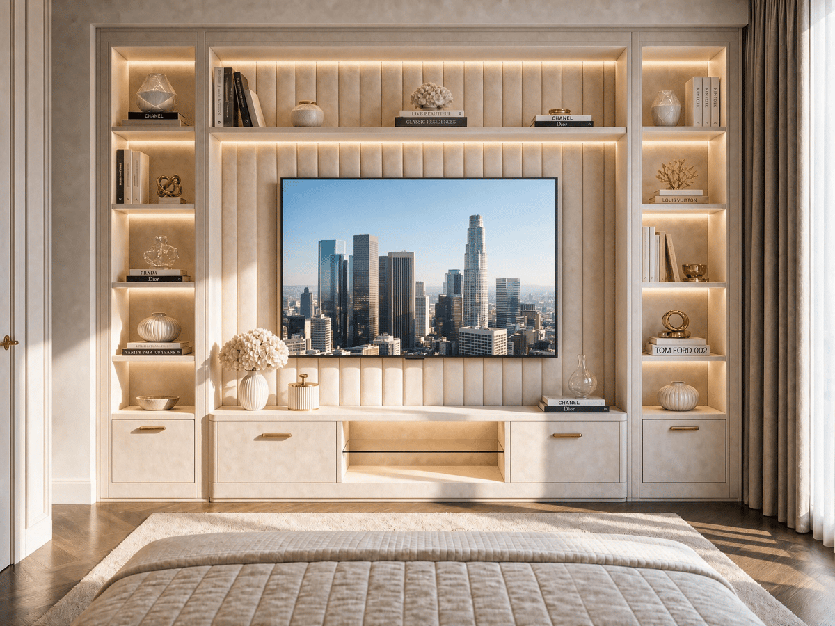 Porta TV con libreria · R9407 — Interno della collezione