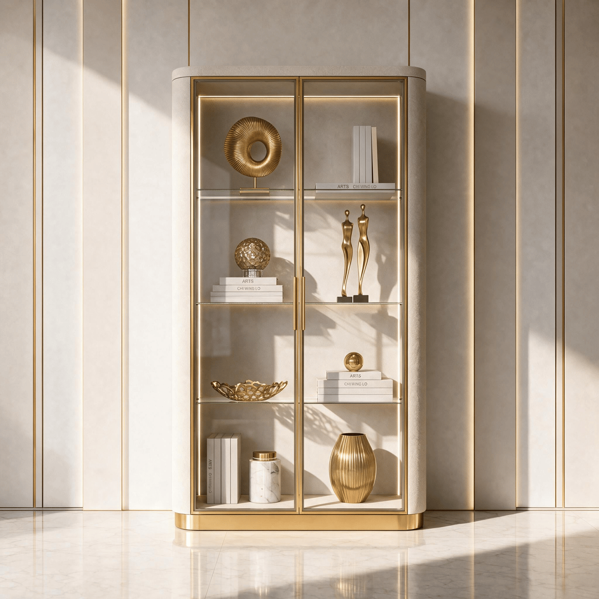 Two-door display cabinet · R9909 — Collection interior