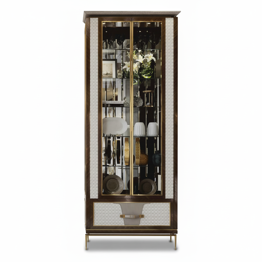 Two-door display cabinet · R8612 — Studio photograph