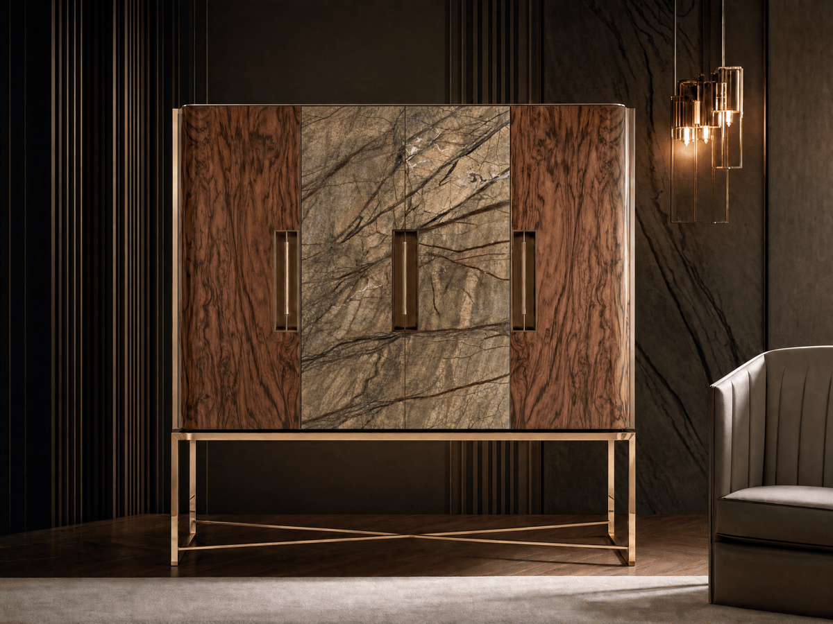 Four-door display cabinet · R9012 — Collection interior