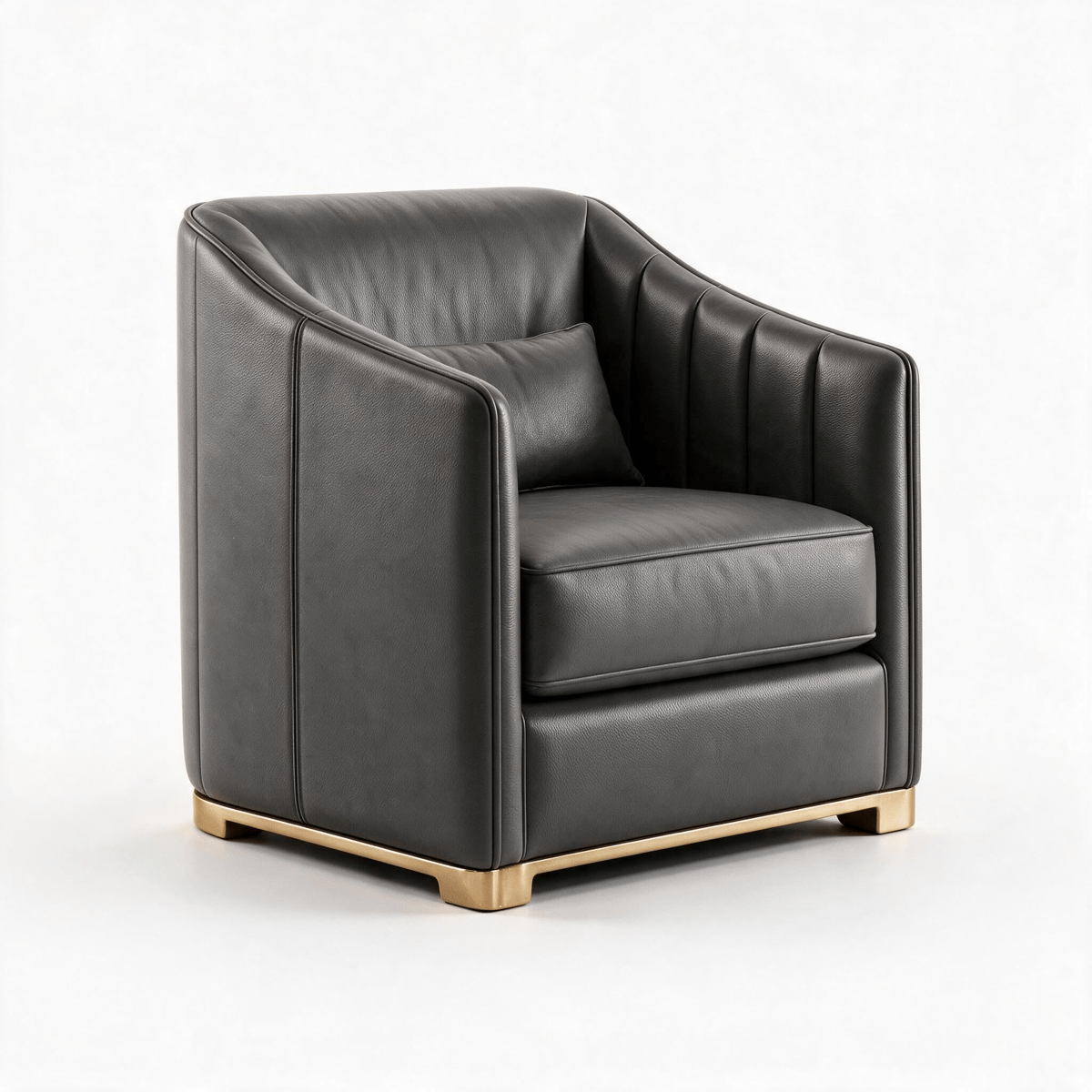 Armchair · R9009 — Studio photograph