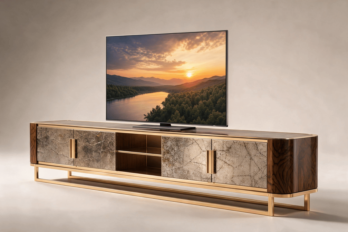 Mueble de TV · R9007 — Fotografía de estudio