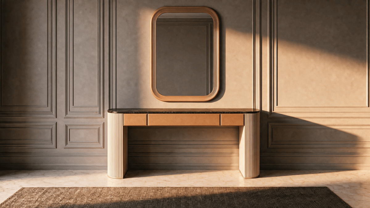 Consola · R9205 / Espejo · R9206 — Interior de la colección