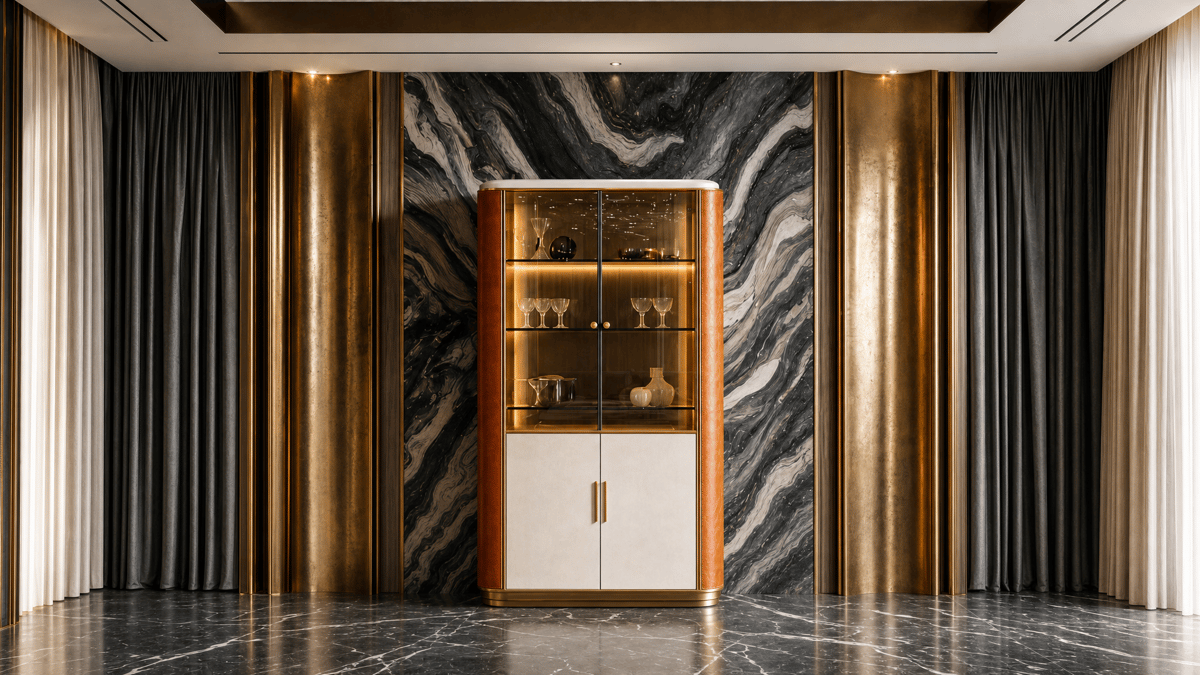 Vitrina de dos puertas · R9107 — Interior de la colección