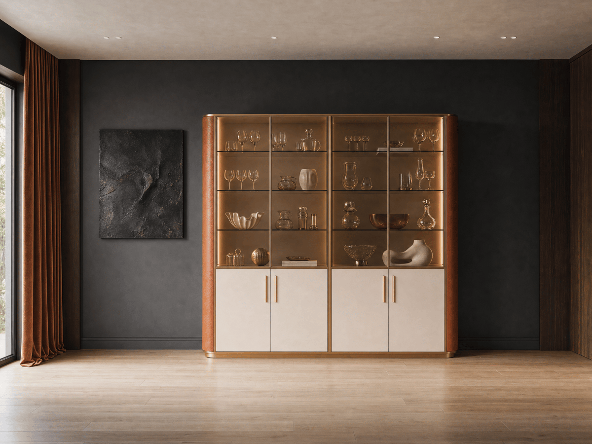 Four-door display cabinet · R9108 — Collection interior