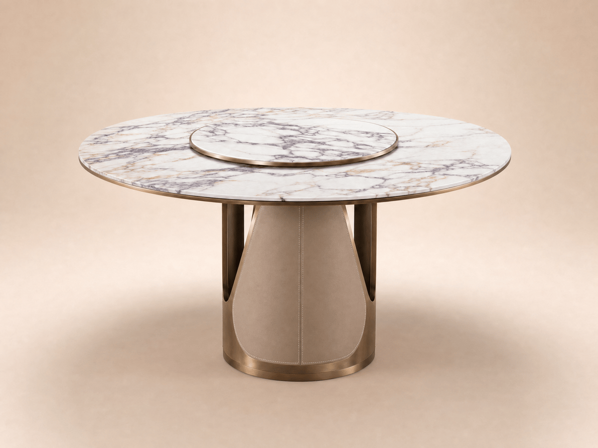 Round dining table · R9102 — Studio photograph