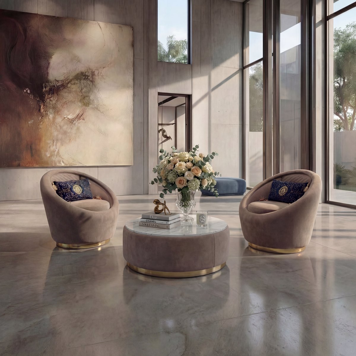 Round central table · R8826 — Collection interior